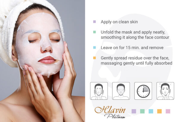 Hlavin Platinum Mask Moisturizing Repair Sheet Mask - Image 6