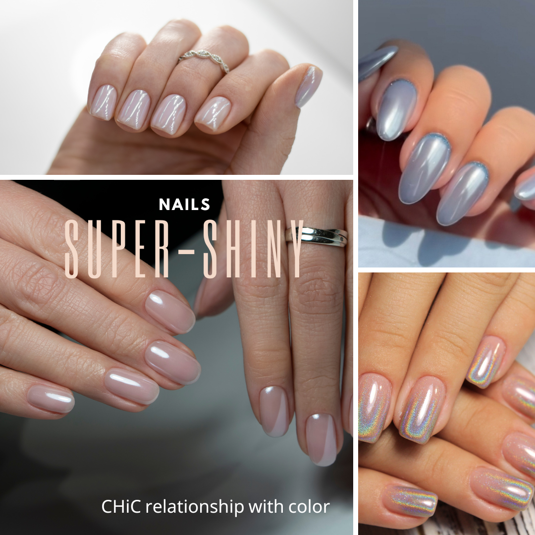 super-shiny polish — especially glossy