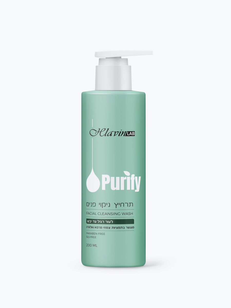 תרחיץ ניקוי פנים לעור רגיל עד יבש